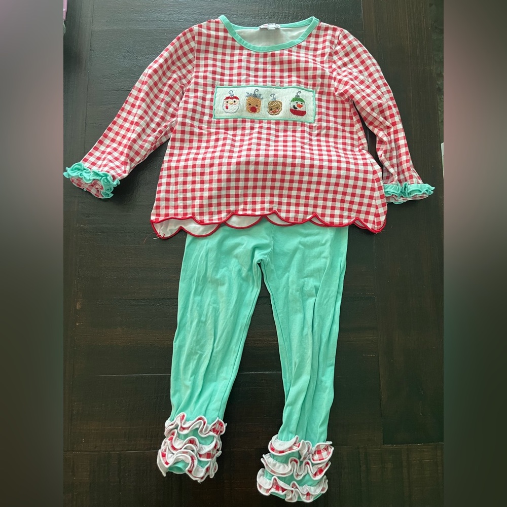 Carolina Smock Animal Christmas Ornament Outfit